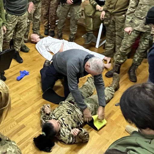 Practical demonstration with Ukrainian colleagues